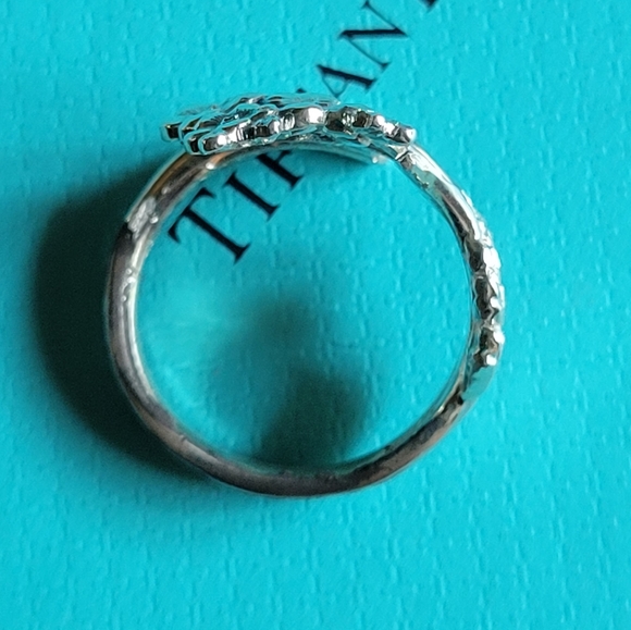 1885 Tiffany & Co. Forget Me Not Spoon Ring in Sterling(Spoon by T&Co.) #4 - Picture 4 of 17